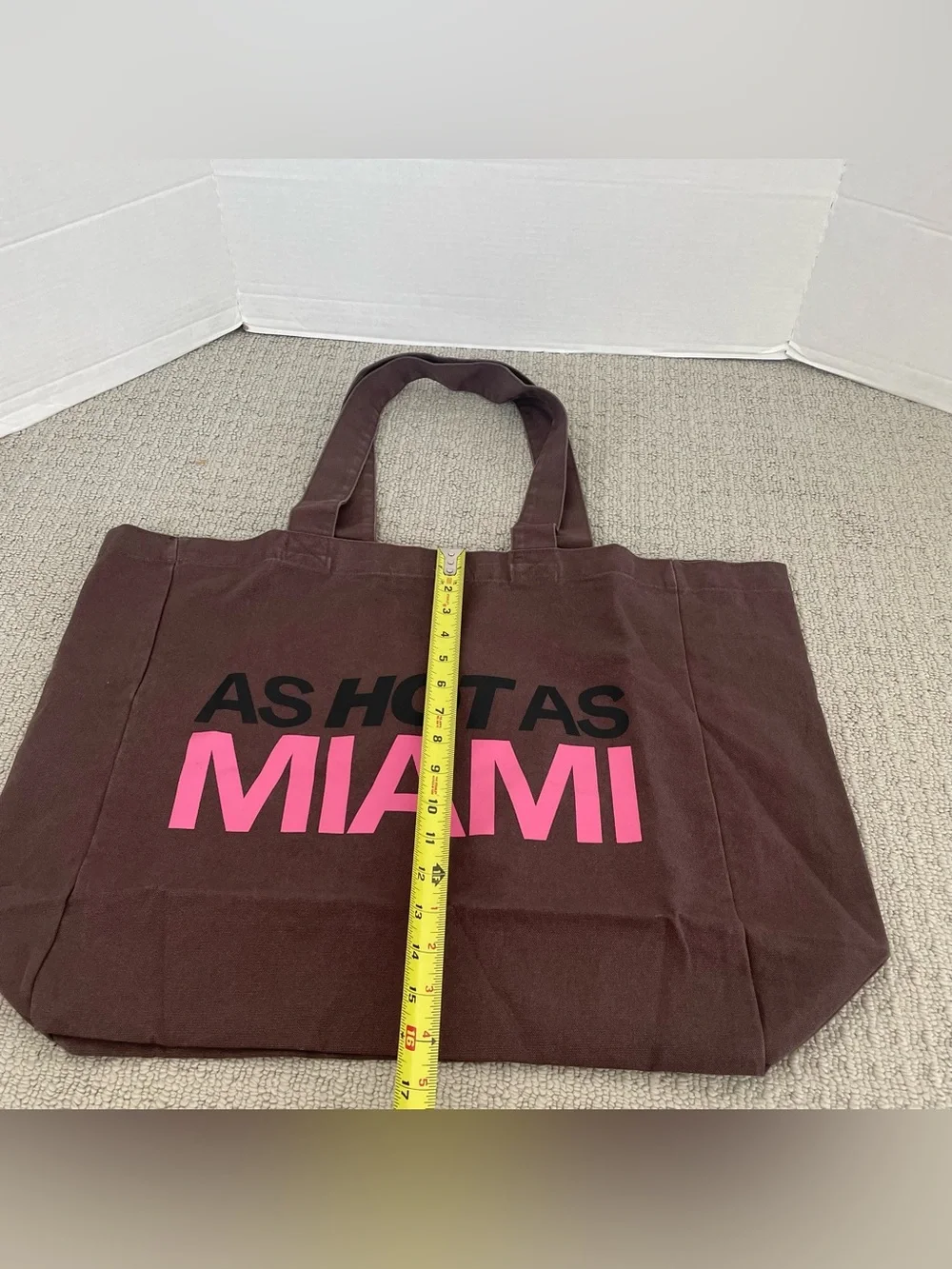 New bershka Miami large brown tote